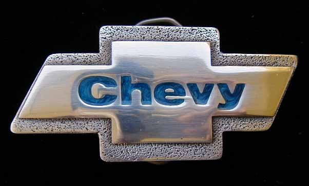286ES Chevy Logo Buff Shine 4 by 1 7 8