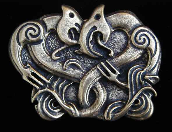 NZ5 Maori Design Antique Brass Finish 2 3 4 by 2 1 8