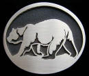 Sand Cast Bronze Grizzly Belt Buckle