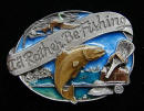 Colored I'd Rather Be Fishing Belt Buckle